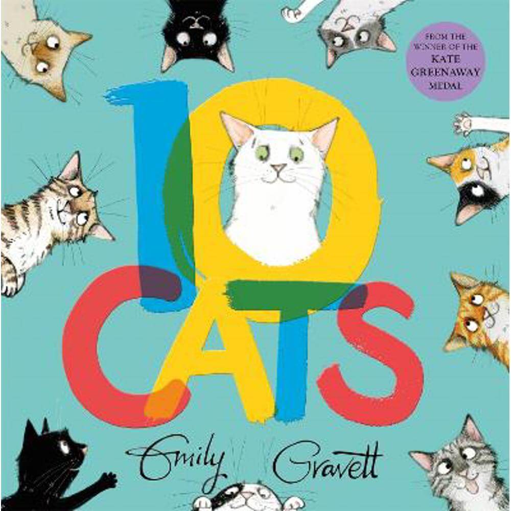 10 Cats: A chaotic colourful counting book (Paperback) - Emily Gravett
